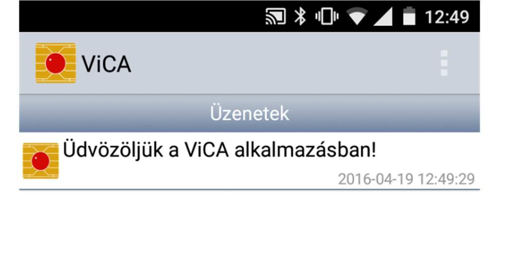 Az alkalmazásban az oldal alján található Regisztráció gombot kell megnyomni, a regisztrációs folyamat elkezdéséhez.