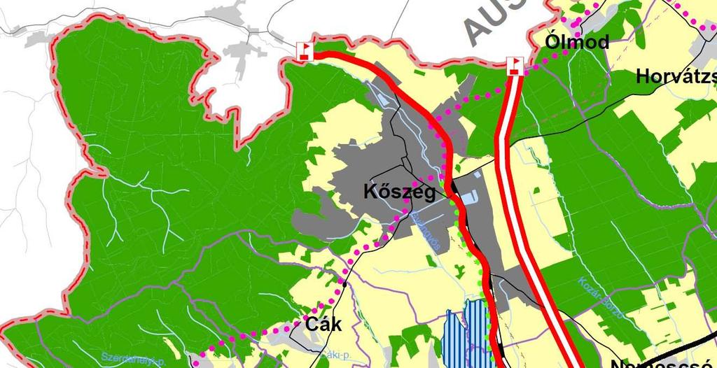 A módosítás kis mértékben érinti a település fő infrastruktúra hálózatát, zöldfelületi rendszerét, védett természeti értékeit, nem érinti a kulturális örökség védelmét és nem növeli a felhasználás