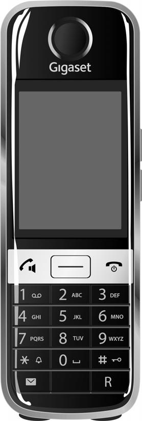Gigaset S820/S820A Touch & Type Gigaset S820/S820A Touch & Type Érintőképernyő/-kijelző Állapotsáv ( ld. poszter) Ikonok jelzik a telefon aktuális beállításait és üzemállapotát.