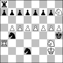 13 K36 Milan Velimirović Novi Temi, 1978-79., 1. a4! a5 2.bxa6 e.p. b5 3.cxb6 e.p. c5 4.dxc6 e.p. d5 5.exd6 e.p. e5 6. fxe6 e.p. f5 7. gxf6 e.p. g5 8.hxg6 e.p. [9. xb4+ c4/ e4 10. xc4/ / xe4#].