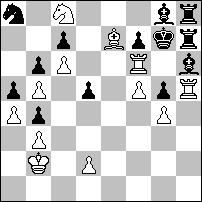 dxf6 exf6 4. e5 fxe5 5..d4 exd4 6..c3 dxc3 7.+a2 cxb2#. Cseh Gábor 1974. november 21. 2001. augusztus 2.