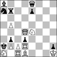 .. xb5 2.da4#, 1 xb5 2..c3#. Világos gyalogkereszt. K19 Franz Pachl & Stefan Dittrich Freie Presse 2000 sh=18 Circe 8+5 1.Ka7 2.Kb6 3.Kc5 4.