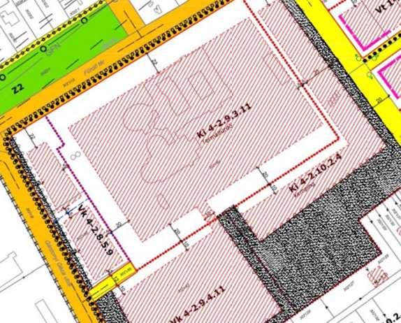 Hatályos belterületi szabályozási terv kivágata A változtatások indokolása és leírása: Az Agárdi Gyógy és Termálfürdő Zrt.