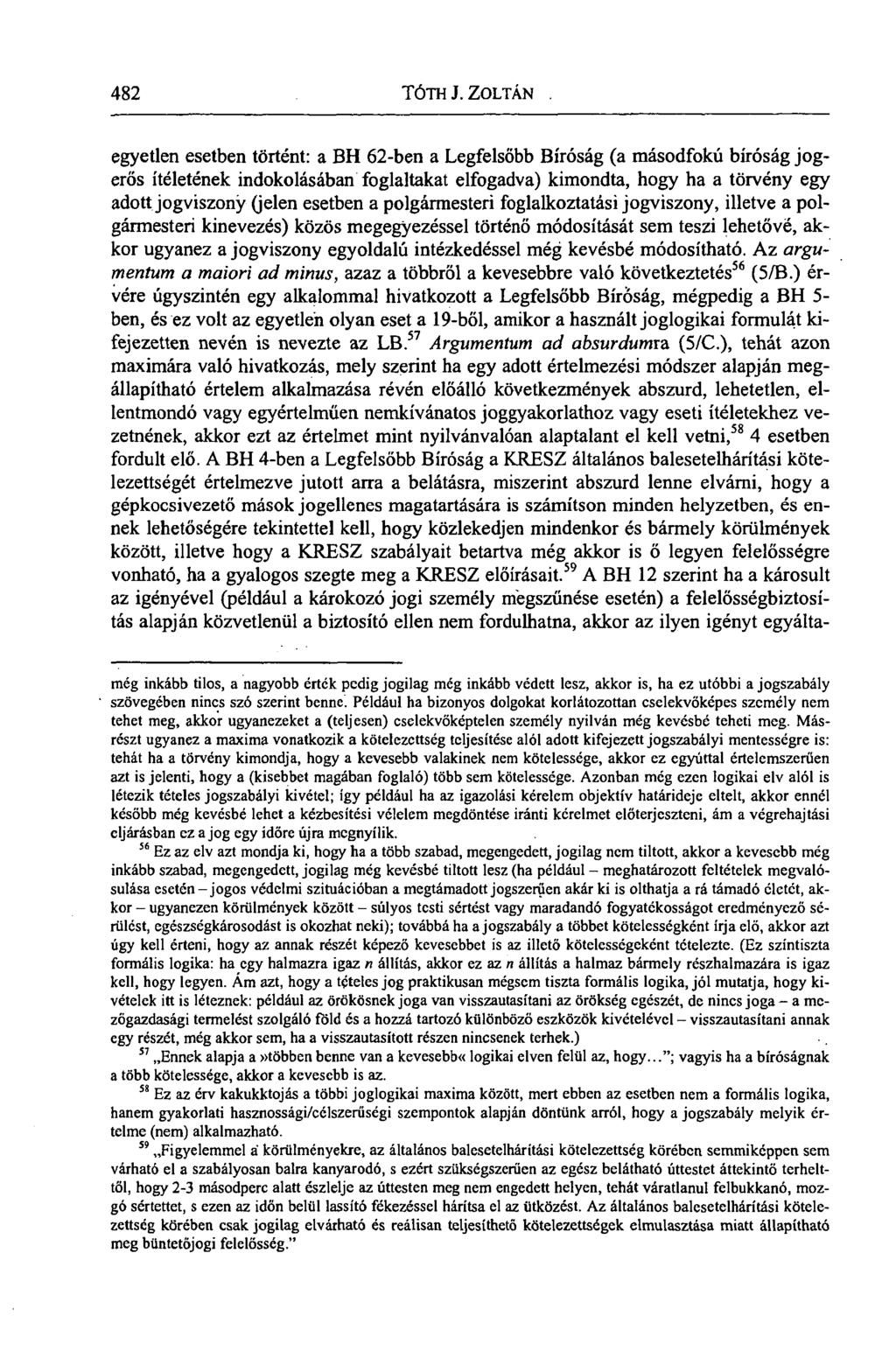482 TÓTH J. ZOLTÁN.