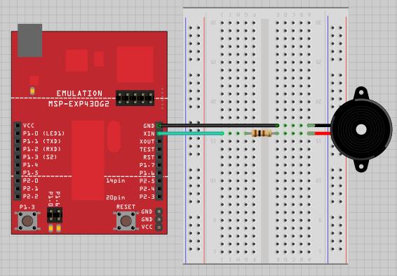 Huzalozási vázlat A piezo buzzer-t egy 100 Ω-os soros ellenálláson keresztül, vagy közvetlenül kössük be!