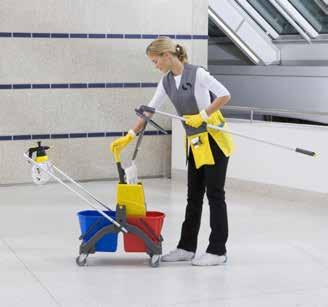 VERMOP TOOLS PADLÓTISZTÍTÁS DIÓHÉJBAN Jó takarítási eredmény Ideális erősen szennyezett területeken Higiénikus alkalmazás Különösen higiénikus, mivel az öblítés és préselés