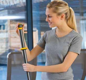 VERMOP TOOLS PADLÓTISZTÍTÁS DIÓHÉJBAN Ergonómikus munka Ergonómikus dizájn hát- és ízületkímélő munkához Stabil beállítás Rendkívül stabil az újszerű zárómechanizmusnak köszönhetően TOOLS SCANDIC