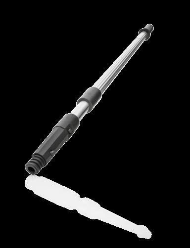 VERMOP TOOLS ABLAKTISZTÍTÁS DIÓHÉJBAN Biztonságos alkalmazás A tartozékok biztonságos csatlakoztatása a cserélhető Profi kúpos véggel (Pinocchio biztonsági gombbal) Egyszerű beállítás Egyszerű