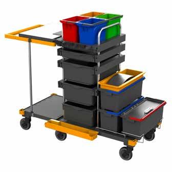 TOOLS TAKARÍTÓKOCSIK EQUIPE TAKARÍTÓKOCSIK Equipe Advanced II Az Equipe Advanced II erősségei közepes és erős szennyeződést mutató és nagy látogatottságú létesítményekben mutatkoznak meg.