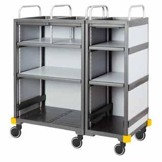 EQUIPE SZÁLLODAI TOOLS TAKARÍTÓKOCSIK Equipe Hotel kocsi, nagyméretű Equipe szennyesgyűjtő kocsi 2 x 120 l Megnevezés Equipe Hotel kocsi, nagyméretű 16673 méret: 125 x 57 x 136 cm (Sz x Mé x Ma)
