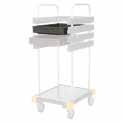 REKESZEK / ZÁRÓFEDELEK / TARTOZÉKOK TOOLS TAKARÍTÓKOCSIK EQUIPE SZÁLLODAI rekesz 5 l, antracit 1646106 1 Kiszerelés méret: 35 x 50 x 7 cm (Sz x Mé x Ma) TAKARÍTÓKOCSIK rekesz 15 l, antracit 1648006 1