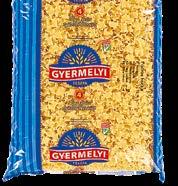 Cérnácska Csigatészta 6 kg Csipet Eperlevél 7 kg Gyufametélt GYERMELYI