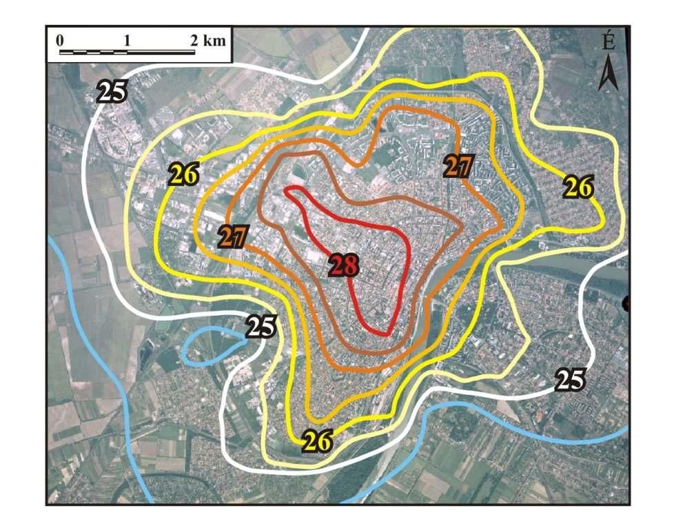 Végeredmények Térképek Hőmérséklet Légnedvesség PET Mindkét város Air temperature Humidity PET Both cities Results Maps 10 percenként frissül Korábbi mérések visszakereshetők