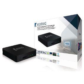 Általános információ Csatlakoztassa ezt a DVB-T2/S2 4K Android streaming box készüléket televíziójához, és nézzen filmeket online, frissítse Facebook-adatlapját, mutassa meg képeit barátainak, vagy