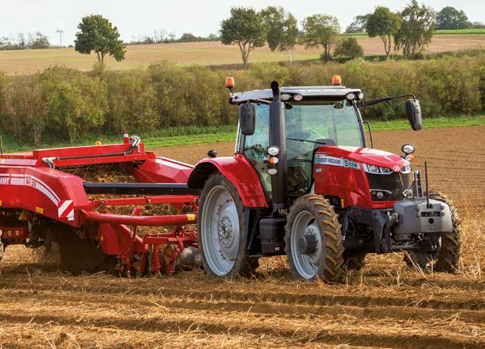 39 A MASSEY FERGUSONTÓL Kiemelt jellemzők A hátsó függesztőmű emelőképessége akár 9600 kg Opcionális integrált mellső függesztőmű 3200 kg-os emelőképességgel Most akár 8 segédhidraulika-szelep: Akár