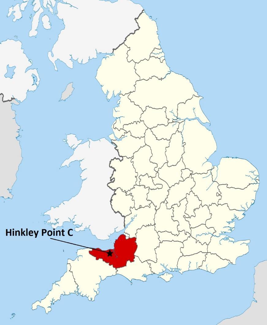 3/a. A Hinkley Point C projekt Telephely: Somerset, Anglia Bevált, ismert helyszín