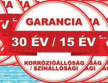 3 5 1 2 3 4 5 Acél Horgany réteg Primer réteg Passziváló réteg Prelaq NOVA Jellemző Érték Szabvány Felhasználás Kültéri - Felület vastagsága 50 µm / 50 µm ISO 2808 Felületvastagság tűrése 6 µm