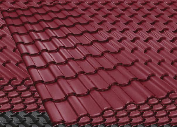 Katalógusa BILKA IBERIC Az IBERIC cserepeslemez 0,45 és 0,60 mm vastagságú horganyzott (Z225-Z275) acéllemezből készül, fényes vagy matt festékbevonattal.