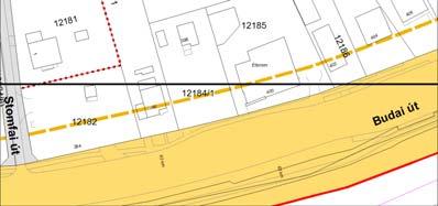 A12184/1,12185 hrszú ingatlan tulajdonosai kérelmezték a szabályozási terv módosítását.