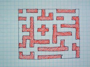 5.1. Feladat Rajzoljuk meg saját labirintusunkat kockás papíron, majd programozzuk be! A LabirintusGyongy.java osztályt kell szerkesztenünk.