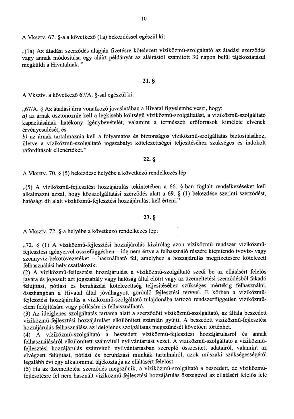 1 0 A Vksztv. 67.