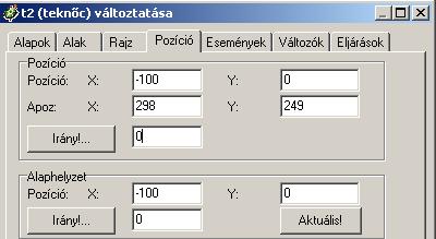 2. Egy utasítás kiadásával mozdítsuk előre a teknőcöket 100 lépéssel: Jelen