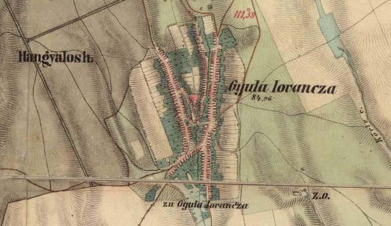 6 A második katonai felmérés (1806-1869) A településtörténet érdekessége, hogy különböző korokban a tekintélyes méretű határ egész területén voltak kisebb-nagyobb lakott helyek, s volt idő, amikor a