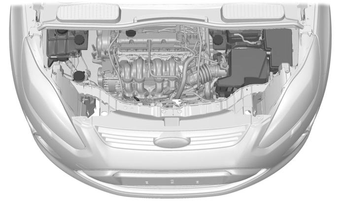 Karbantartás MOTORTÉR-ÁTTEKINTÉS - 1.6L DURATEC-16V (SIGMA) /1.