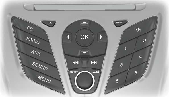 Az audioegység áttekintése AZ AUDIOEGYSÉG ÁTTEKINTÉSE 1-es típus Megjegyzés: Az egységek egy integrált többfunkciós kijelzővel rendelkeznek, mely a CD-betöltő nyílás felett található.