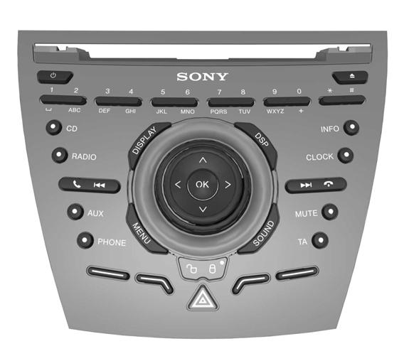 Az audioegység áttekintése A B C D E F Y G X W V U T H I J K L E129074 S R Q P O N M A B C D E F G H I J K Ki- bekapcsolás Kijelző kiválasztása Telefon-billentyűzet és tárolt állomások Lásd a A