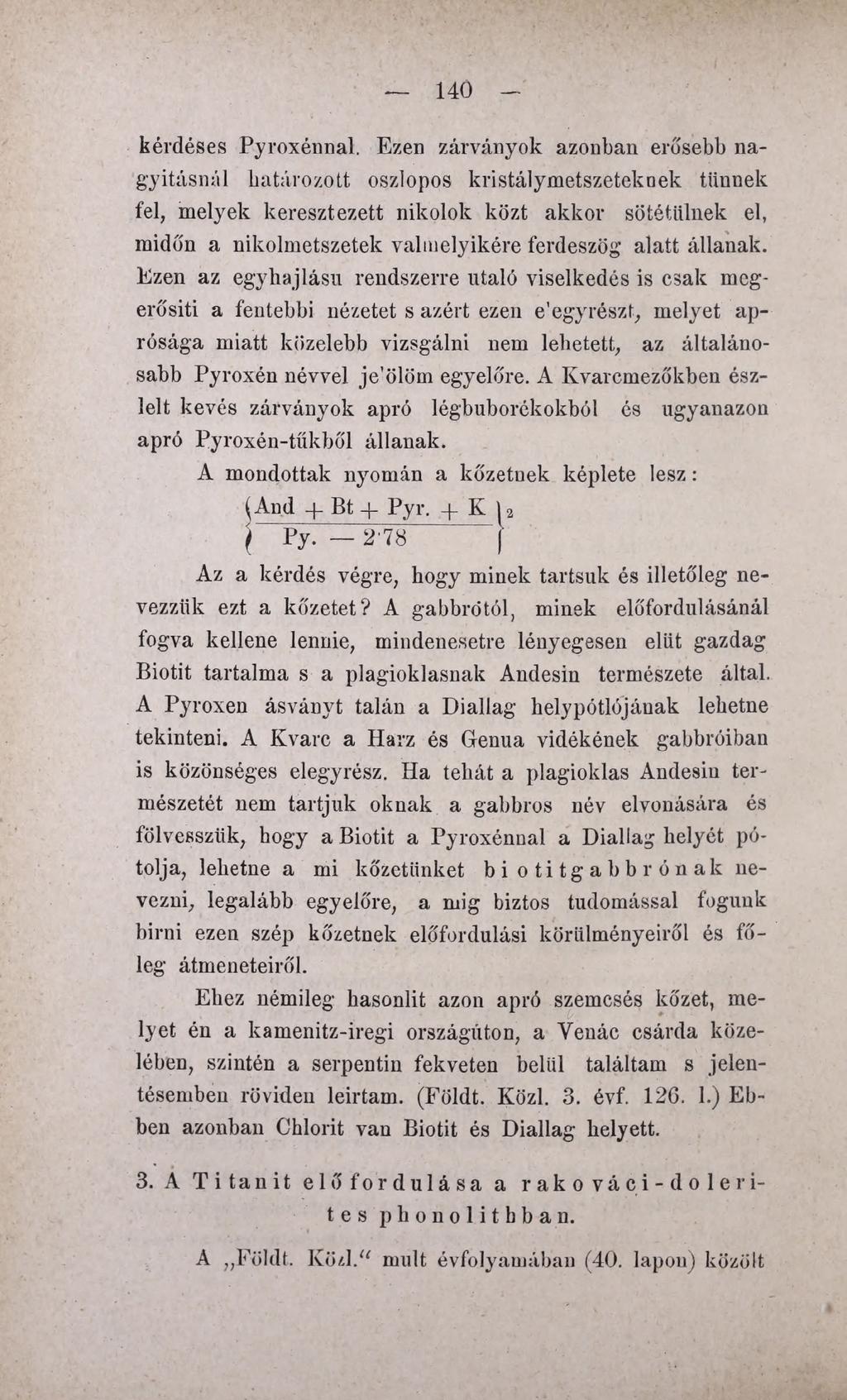 140 kérdéses Pyroxénnal.