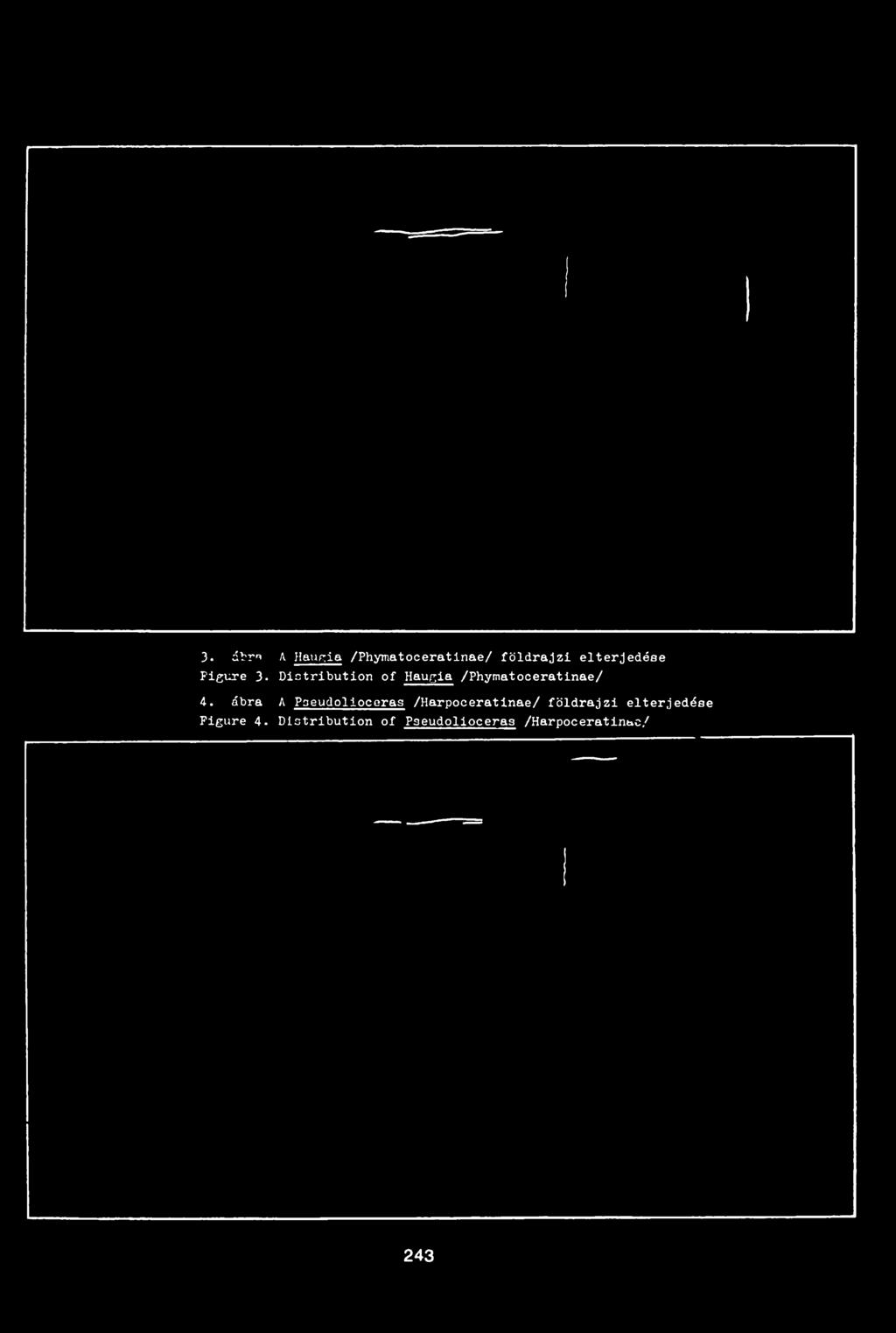 ábra A Poeudolloceras /Harpooeratinae/ földrajzi