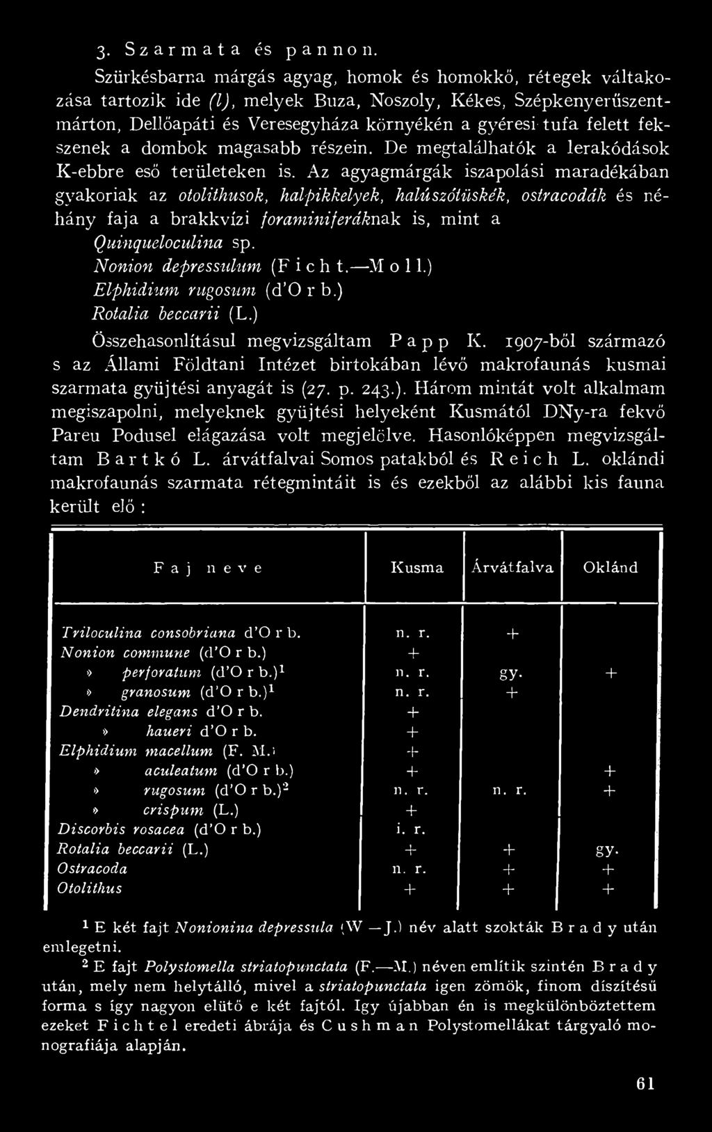 fekszenek a dombok magasabb részein. De megtalálhatók a lerakódások K-ebbre eső területeken is.