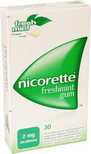 gum 2 mg gyógyszeres rágógumi (105x, 15x, 30x) NICORETTE FRESHMINT gum 4 mg gyógyszeres rágógumi (105x, 15x, 30x) NICORETTE FRESHMINT gum 4 mg gyógyszeres