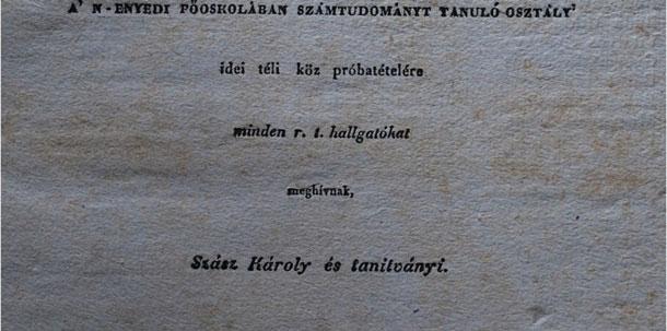 Abból a tanulmányból kiderül, hogy Brassai Sámuelnek nagyon gyér tudása volt a lineáris algebrából, Brassai nem ismerte a Cramer-szabályt sem, ezzel szemben kartársa, az elméleti fizikát tanító Réthy