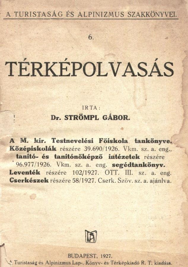4. kép A Földrajzi mesterszavak -ról szóló értekezését Strömpl Gábor így folytatja: Szaknyelvünk e két hibáján csak magunk segíthetünk; fejlődő szakmánk szakkifejezéseit 2 csak magunk