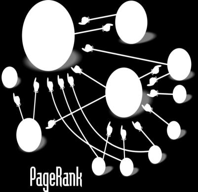 Google keresési stratégiája PageRank: dokumentumokhoz számok a jóság mérésére (csak a linkeket veszi figyelembe) Keresésnél az eredményeket meghatározzák