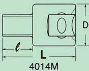 4235 M 1/2"-os meghajtás hosszú verzió 6-szög nyílás metrikus méret vékonyfalú kivitel a hajtás oldalon DIN 3124 D1 D2 l L Cs.e mm (mm) (mm) (mm) (mm) 423508M 8 13.2 21,8 9.0 77 6 423509M 9 14.
