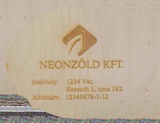 Gravír Fa házszám tábla Kezeletlen
