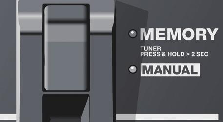 Hangszínek mentése és behívása (Memory Mode) A Memory Mode lehetővé teszi hangszín beállítások mentését és behívását.