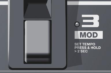 2. FLANGER A flanger effekt sodró, a sugárhajtású repülőgép hangjára emlékeztető jelleget ad a hangzásnak. 3. TREMOLO A hangerő ciklikus változtatásának következtében retro érzetű hangzás jön létre.