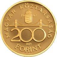 Bódy / Hárshegyi / Czirják Peremiratban négyszer /im Randschrift viermal/: BP 8 999 8 FINE GOLD - 50G - 50.09 g, Adamo.