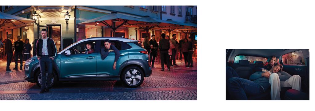 Válts elektromosra! Tágasan. Tágas és sokoldalú: a vadonatúj KONA Electric nem köt kompromisszumot a térrel - olyan tágas belteret kínál Neked, amelyet nem várnál egy elektromos autótól.
