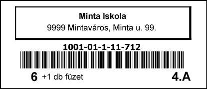 A 4. évfolyam dobozának tartalma Egy tartalomjegyzék, amely ismerteti a doboz tartalmát.
