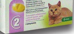 A macska testtömegétől függően a az alábbiak szerint: Az állat testtömege Filmtabletta kistestű és kölyökmacskák számára