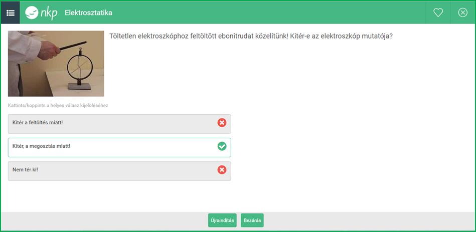 A 2. feladatunknál a párosítás tesztformát válasszunk: A tesztkérdés szerkesztőben az