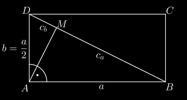 Másrészt m = r m 1 = r rp rp m 1 (r + p) = rp / : (r + p), m 1 = rp r + p. = r(r + p) rp r + p = r + rp rp r + p = r + rp r + p = r(r + p) r + p 4. Egy ABCD téglalap méretei AB = a, AD = b = a.