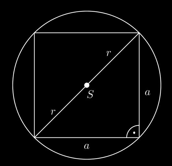 Pitagoras tételét felírva: a + a = (a + ) a 4a 4 = 0 a = a + 4a + 4 / a 4a 4 D = ( 4) 4 ( 4) = = a = 4 + 4 ( = 1 + ) ( 4