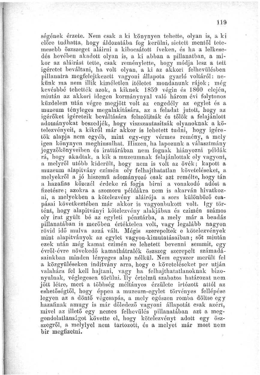 119 ségének érzete.