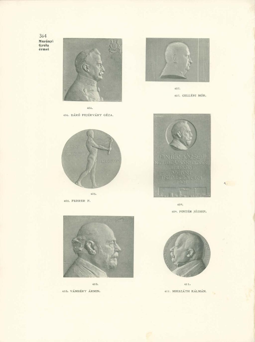 406. 408. FERRER F. 409. 409. PINTÉR JÓZSEF.